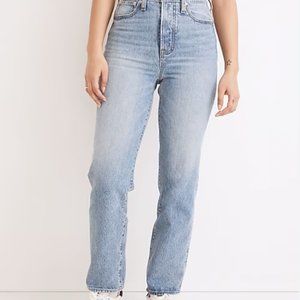 Madewell Curvy Perfect Vintage Straight Jean in Seyland Wash - Size 24 - RIPPED